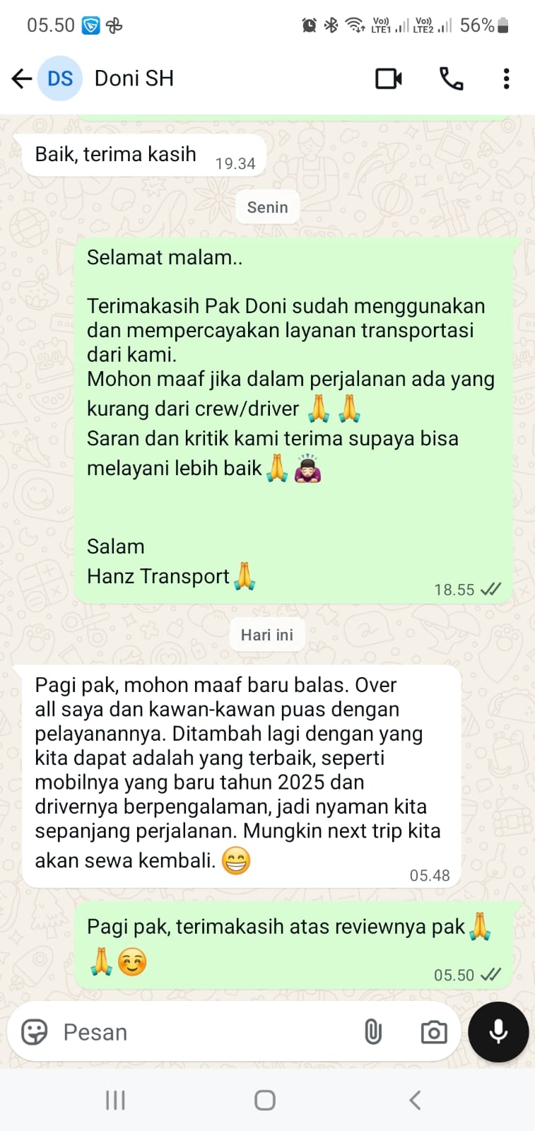 Testimoni Pelanggan