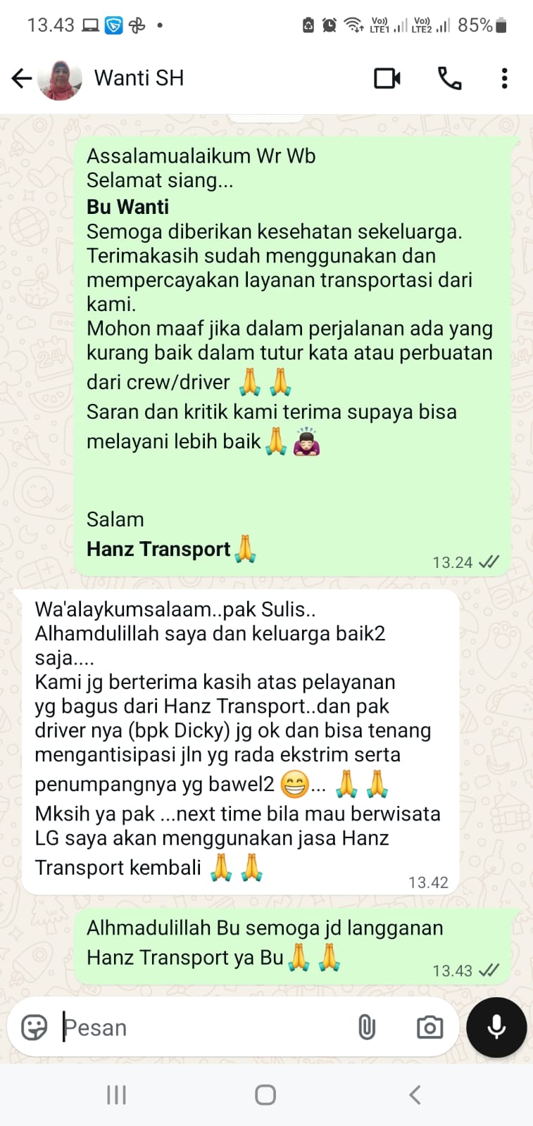 Testimoni Pelanggan
